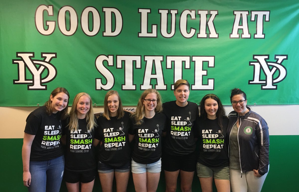 YorkAthletics's tweet photo. Badminton
Good luck at State!  
Go Dukes!
@YorkD205 https://t.co/VqEeBlrTEW