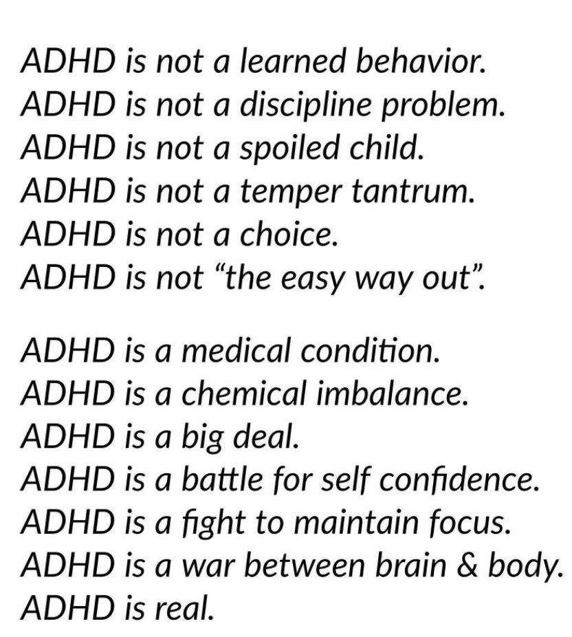 drhallowell's tweet photo. #ADHD is a neurological condition that is usually genetically transmitted. It is characterized by distractibility, impulsivity &amp; restlessness / hyperactivity. These symptoms are present from childhood on and interfere with everyday functioning. https://t.co/Avia7qA20m https://t.co/raudkCspOR