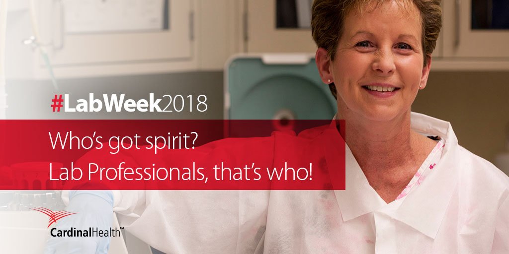 cardinalhealth's tweet photo. The lab community creatively displayed their passion and spirit for the profession during #MLPW. Vote now on your favorite #LabWeek2018 spirit submission here: https://t.co/SOhfFe6pIF https://t.co/C18ffPcyye
