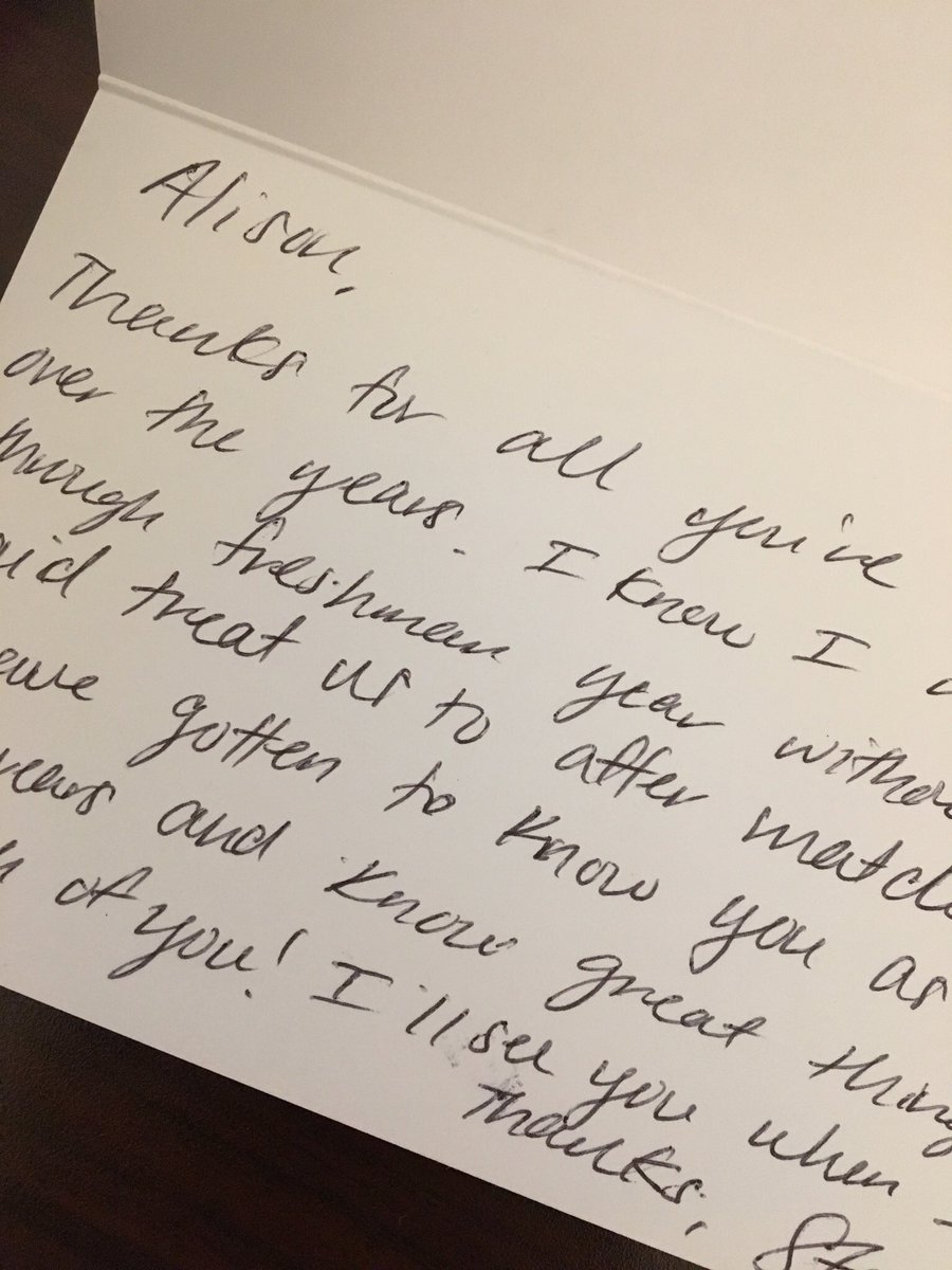 alisonwhittaker's tweet photo. ❤️ When a student-athlete you watched walk in as an unsure Freshman comes by to thank you before they graduate tomorrow. All the feels. 😍 
So proud of all our student-athletes! I can’t wait to see them become amazing leaders out in the 🌎. 
Go Hokies!! #Hokies #ThisIsHome https://t.co/Nh5pwaiCrA