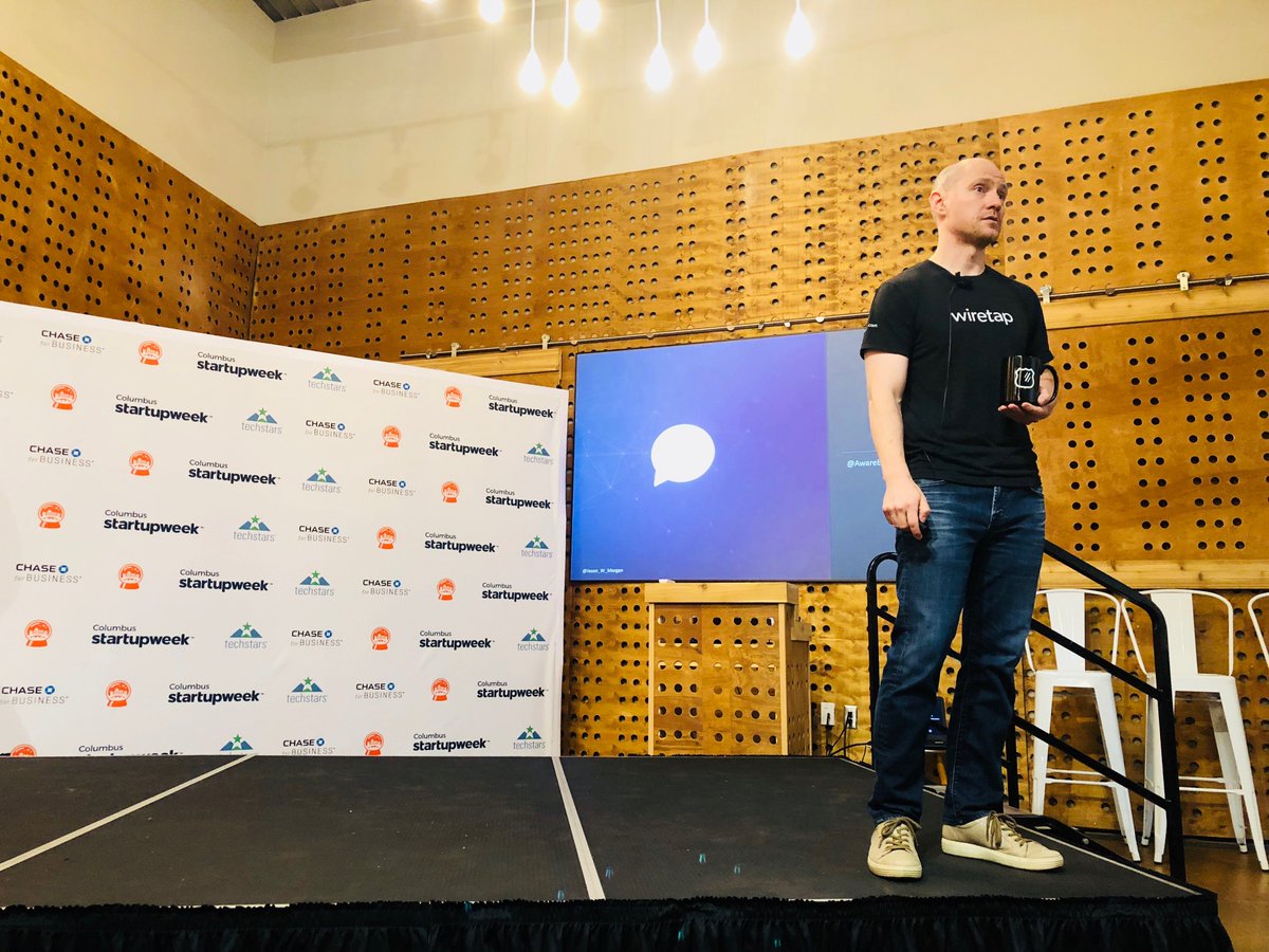 Aware_HQ's tweet photo. Wiretapper @jason_w_morgan rocked the @CMHStartupWeek stage this morning presenting on data science &amp; startups.
🚀
Still have questions for him? Visit Wiretap’s open house (next door to @VueColumbus) from 11am-1pm —complete with snacks and beer!
#cmhstartupweek #cmhstartupweek18 https://t.co/x09przV0Hb