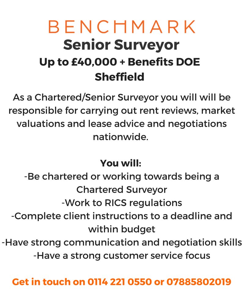 Benrectechnical's tweet photo. Are you a newly chartered or working towards becoming a Chartered Surveyor then this is a great opportunity #BMJobs #SheffieldJobs #QSJobs
#MRICS #RICS #Sheffield https://t.co/R9dTnsOMxN