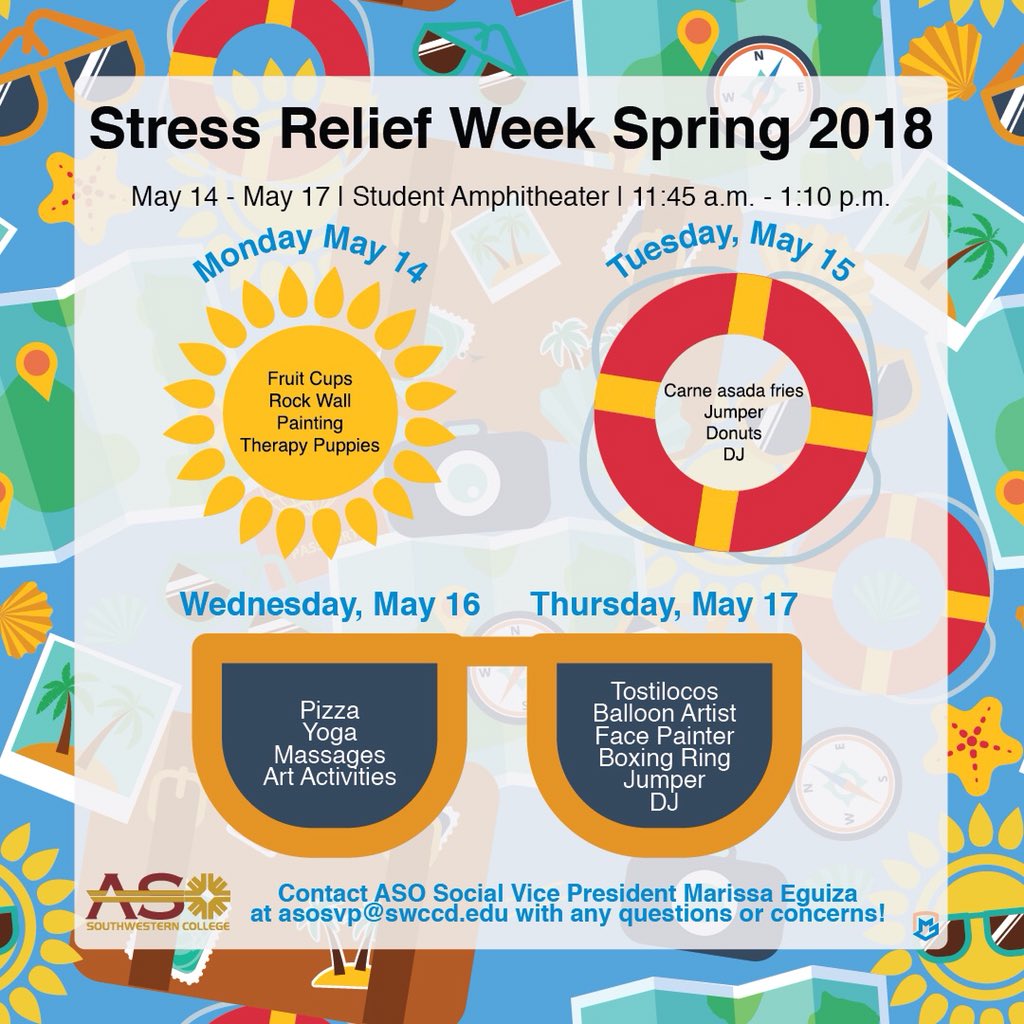 Palestine_Rules's tweet photo. We agree that finals is STRESSFUL right?! So your ASO decided to bring you a week of amazing things to do like rock climbing🧗‍♂️, boxing rings 🥊, face painting🎨 as well as carne asada fries 🍟, tostilocos🌶 and even pizza🍕...... all for FREE! NEXT WEEK BEFORE FINALS!!!! https://t.co/WOaWuYZwNp
