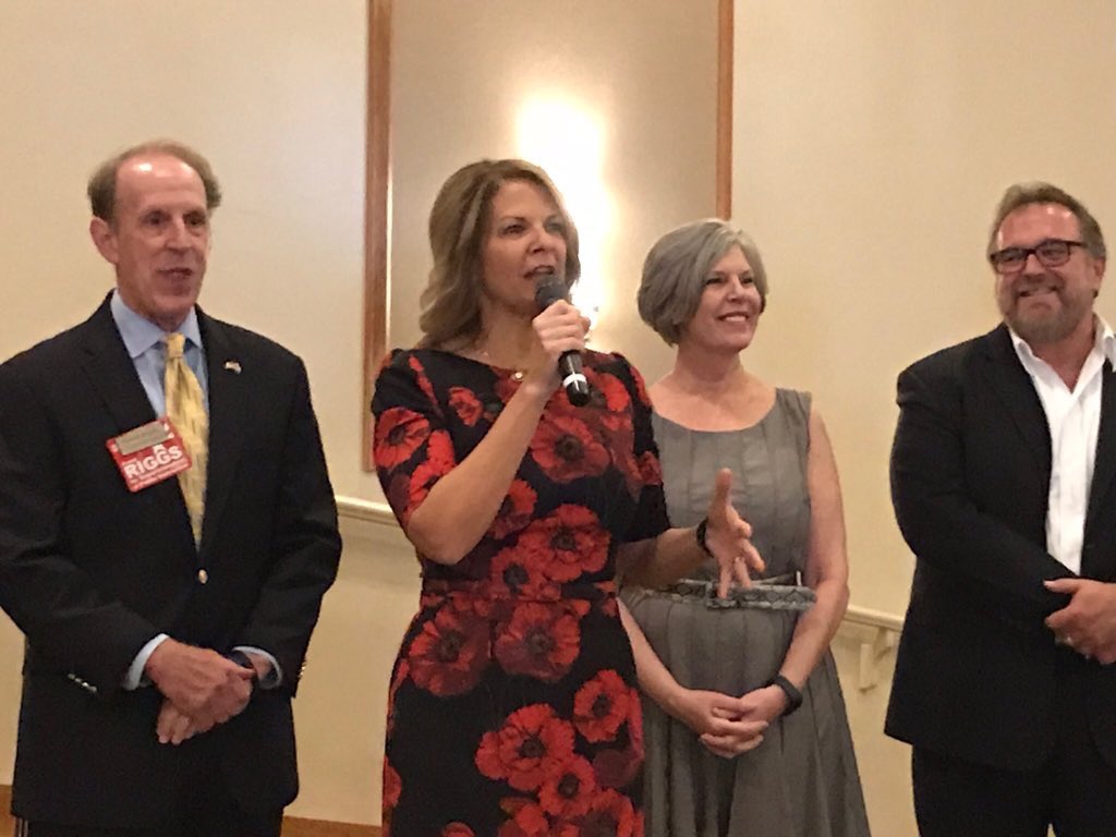 LamarWarRoom's tweet photo. Dr Kelli Ward at the Saddlebrooke Republican Club yesterday.  @kelliwardaz is already working  hard for us!  You never know where she is going to pop up next!  😀 Support and Vote Dr Kelli Ward for US Senate Arizona 

#LatinosForWard #AZForWard https://t.co/WI6p3D6h33