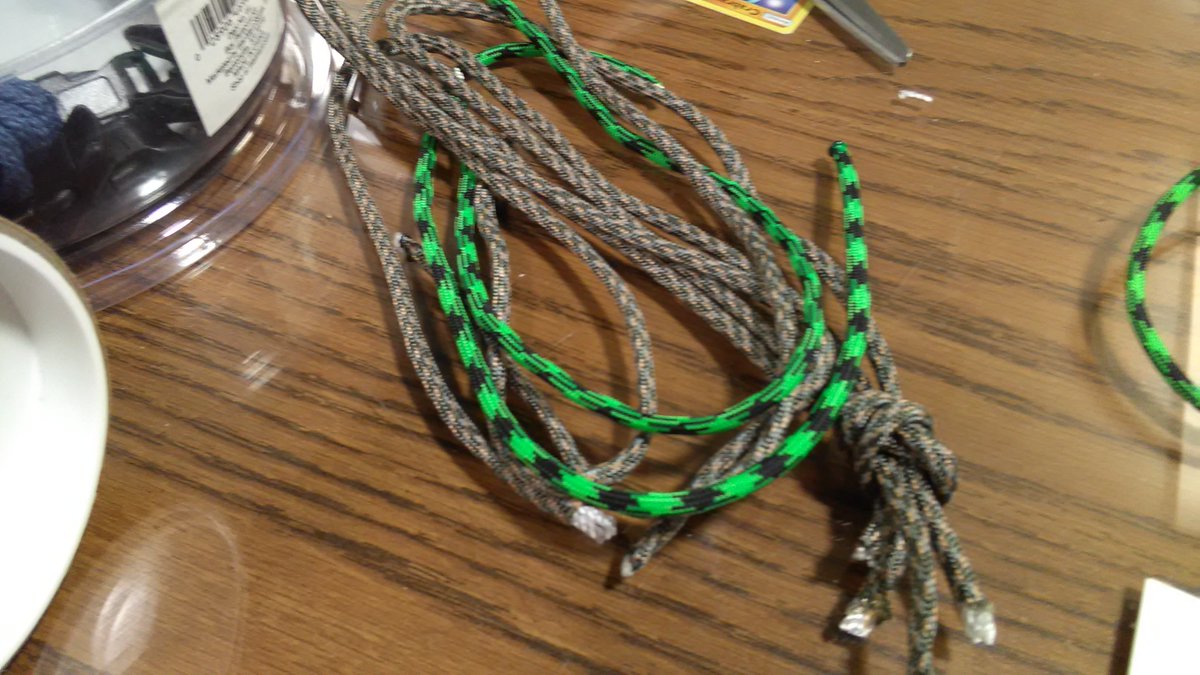 BeckyStouten's tweet photo. Paracord used in bracelets, a dog collar in progress, and soon to be cat toys at MV in the ILC!   #mnitme, #essalibraries https://t.co/hb7mRjbQ1K