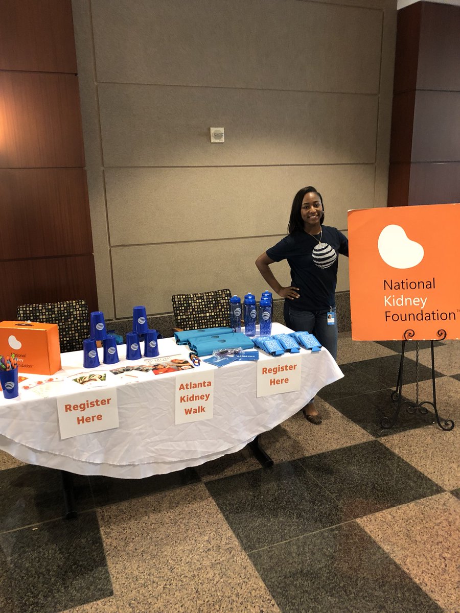 davidbeeco's tweet photo. Stop by AT&amp;T Lenox! Here to help you register 1 more time! #AtlantaKidneyWalk #NKF #LifeAtAtt #attemployee #HeartYourKidneys @tedra_haynes https://t.co/bqY7tFlGSR