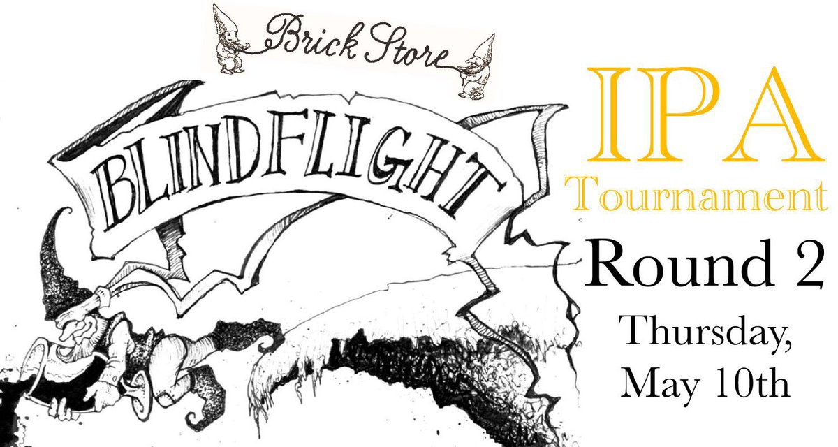 brickstorepub's tweet photo. Round 2 of our IPA Blind Flight Tournament starts now! Come test your IPA tasting chops and vote on your favorites. #ipa #indiapaleale #atlbeer #beergeek #beernerd #beer #blindflight #decaturga #beerbar https://t.co/y7S4DWHMJX
