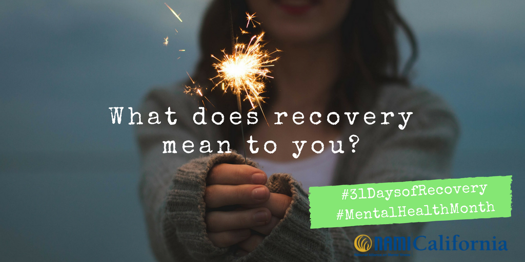 namicalifornia's tweet photo. We asked NAMI CA staff what recovery means to them and are featuring them in our #31DaysofRecovery blog. What does recovery mean to you? #MentalHealthMonth https://t.co/Gnngx8DhK1 https://t.co/9byznH7Cnn