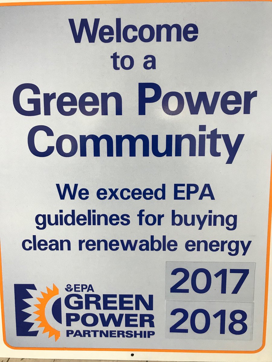 Cleveland is proud to be designated by <a href="/EPA/">U.S. EPA</a> as an #EPAGreenPower Community  epa.gov/greenpower/gre…