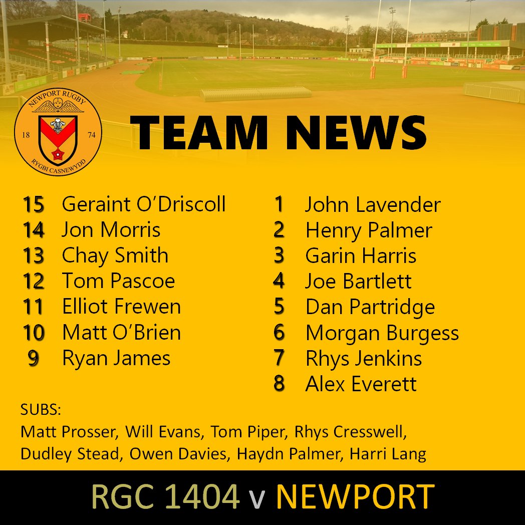 NewportRFC's tweet photo. 📝 TEAM NEWS
A total of 10 changes are made to the B&amp;As final XV of the season. Both @Matthew_Prosser and @WillEvans01 could make their 50th appearances for the club off the bench.
 
#COTP #YmlaenCasnewydd https://t.co/enHsn9pv8O
