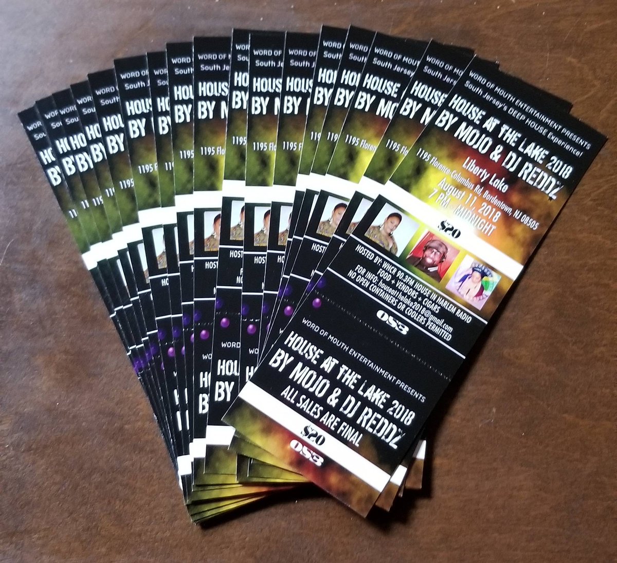 HATLevents's tweet photo. TICKETS: https://t.co/iynkZa4hSl
Call/text
DJ Reddz - (609) 421-5788
Mojo - (856) 979-3003
#hatl
#hatl2018
#houseatthelake
#houseatthelake2018
#housemusicallnightlong
#deephouse
#soulfulhouse
#afrohouse
#wordofmouthentertainment
#djreddz609
#mojoandreddz https://t.co/pYxT75Cv94