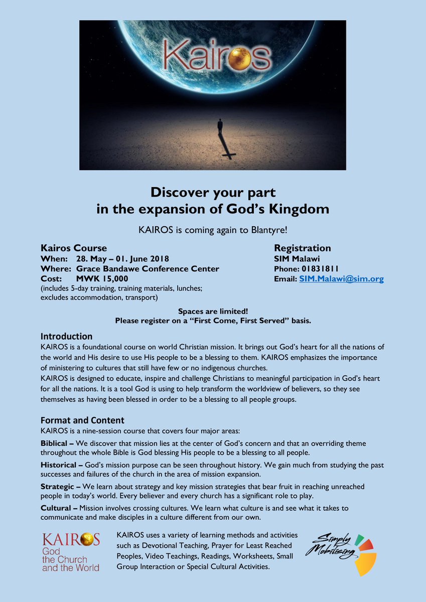 simmalawi's tweet image. KAIROS is coming again to Blantyre! Book early to avoid disappointment. simmalawi.org/images-of-sim-…