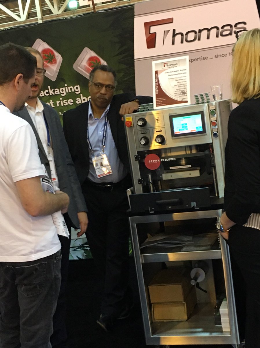 ThomasPackaging's tweet photo. #MjBizConNEXT day 2 starting up in the New Orleans convention center. Come learn about blister packing for the cannabis industry at the Thomas Packaging booth 638, with the Sepha EZ Blister @SephaLtd https://t.co/MjJX2G3nSC