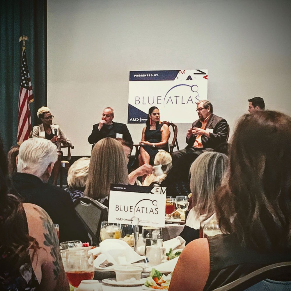 herringdesign's tweet photo. "...learning the difference between what I can influence vs. what I can control." @texasroughrider's response to what she's learned from when she first started in #Marketing 
Thanks to @amahouston for a great panel discussion and thanks to @BlueAtlasTweet for inviting us. https://t.co/mQV2WxEEy8