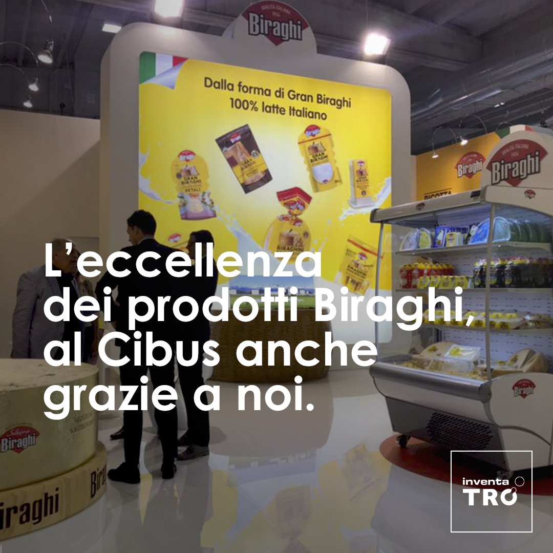 InventaTRO's tweet photo. Da sette anni affianchiamo Biraghi S.p.A. nei suoi successi di Marketing e Commerciali. Siamo orgogliosi di averlo fatto anche quest'anno al Cibus, il Salone internazionale dell’alimentazione. #InventaTRO #ExperientiALL https://t.co/oFZuN8XpYU