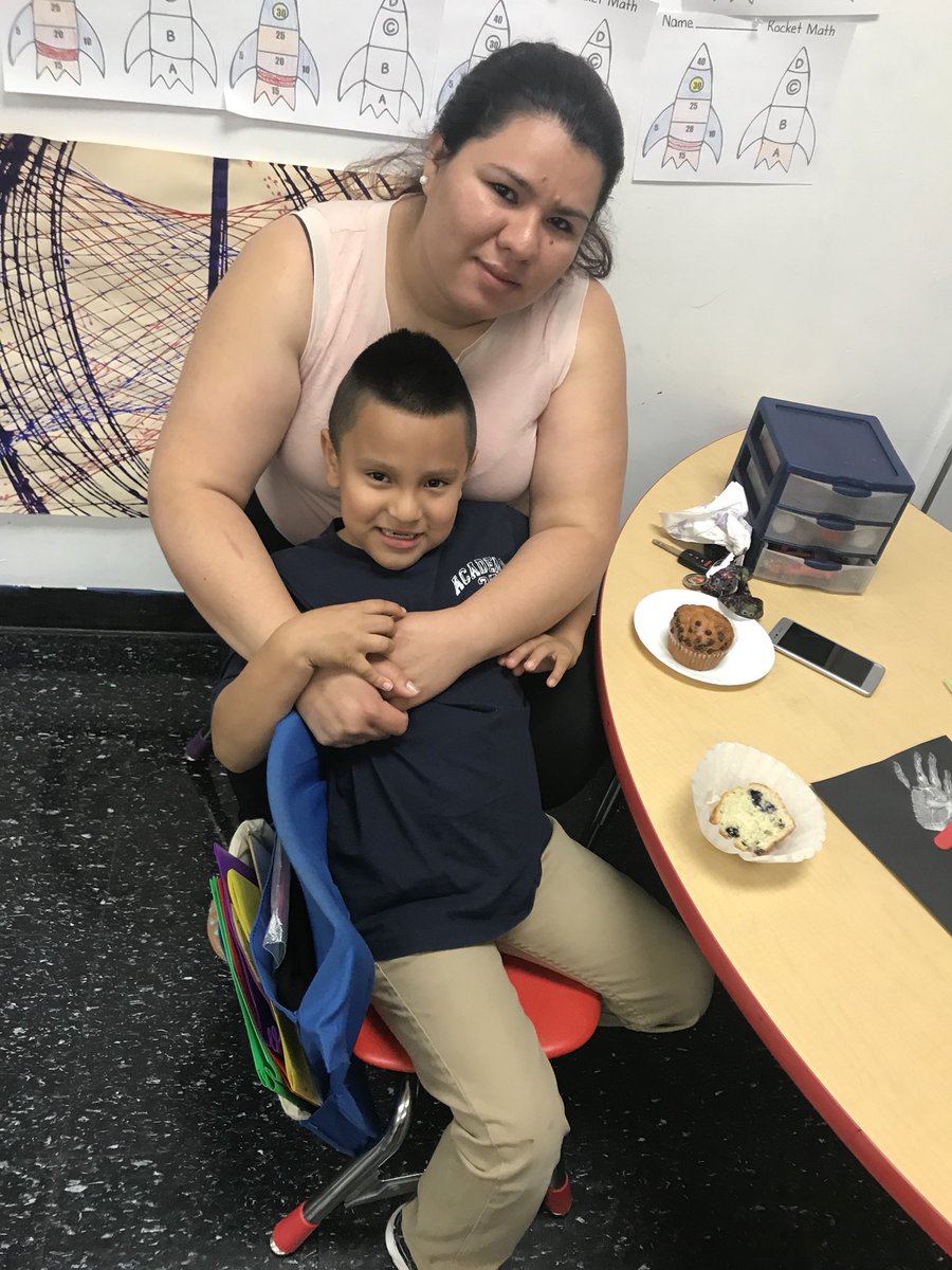 MissGarfall's tweet photo. We had such a lovely Muffins with Mom Mother’s Day Celebration! 14 of my students’ mothers came to join us for muffins and juice! #Lakeland12 @Najib1 https://t.co/uTeV3I7FIG