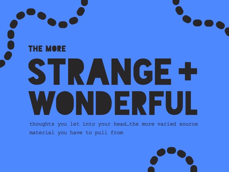 AnaDazaDesign's tweet photo. Strange + Wonderful https://t.co/WXo5AYLJRj https://t.co/UY9Ymul522