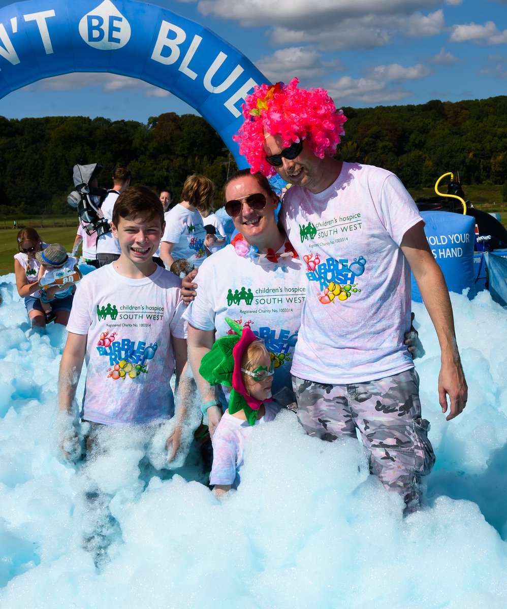 BubbleRushHull's tweet photo. Looking for some fun for #halfterm? Sign the family up for the fun run through coloured bubbles.  Run, walk, toddle or dance around our pushchair-friendly #5k course. We're in #EastParkHull on 2nd June with @Dove_House 
https://t.co/CYqyIUIHma https://t.co/f7PjFFmx2B