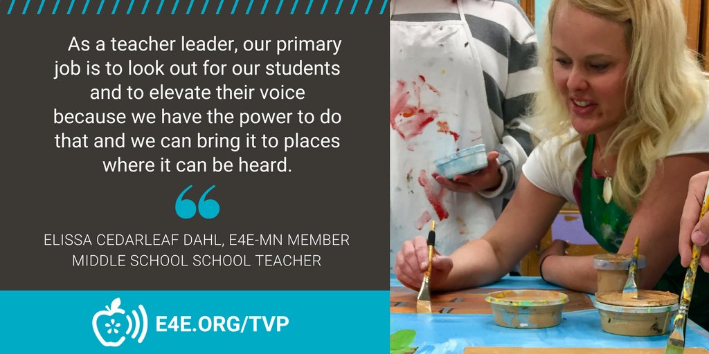Our latest #TeacherVoice podcast episode features an interview with <a href="/cedarleaffy/">elissa cedarleaf</a> &amp; 3 other amazing educators. We talk about what teacher leadership looks like &amp; why it’s important we appreciate educators. Check it out on iTunes or at e4e.org/tvp #TAM18 #ThankATeacher