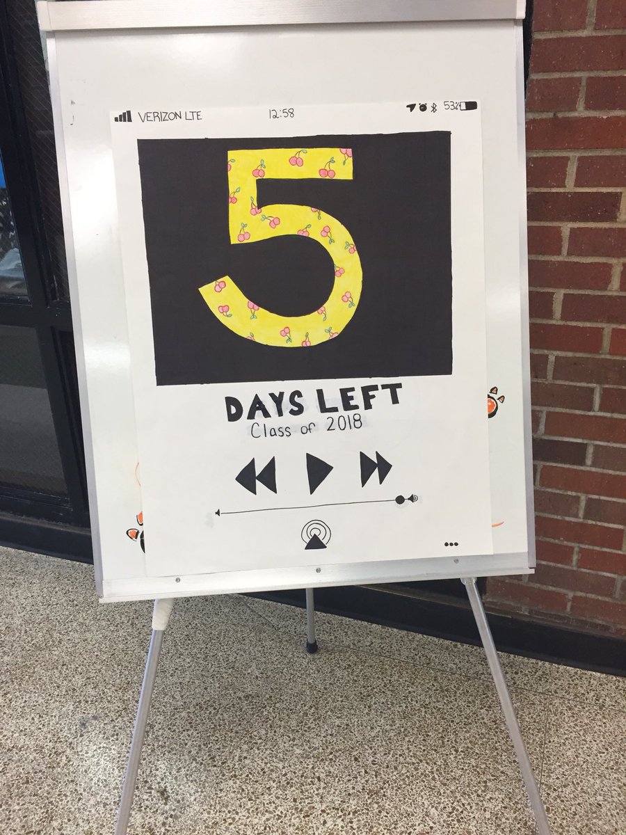 ROHSClass2018's tweet photo. Hold the phone... 5 days???

@jacob_pendergra 
@yeager_callie https://t.co/o8FRxKBBIg