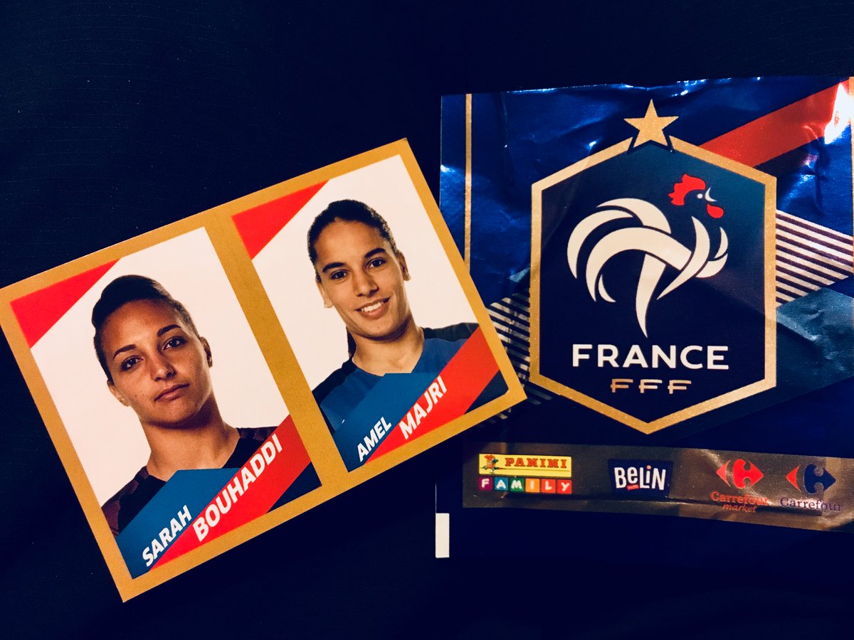 OLFootFeminin's tweet photo. [FRANCE] Belle initiative de la part de l'éditeur d'albums #panini et des magasins @CarrefourFrance, qui ont intégré les joueuses de l' @equipedefrance féminine à l'album France dans le cadre de la promotion de la Coupe du Monde @fifaworldcup_fr 2018 👍🇫🇷 #France2019 https://t.co/V7xekHK1qY