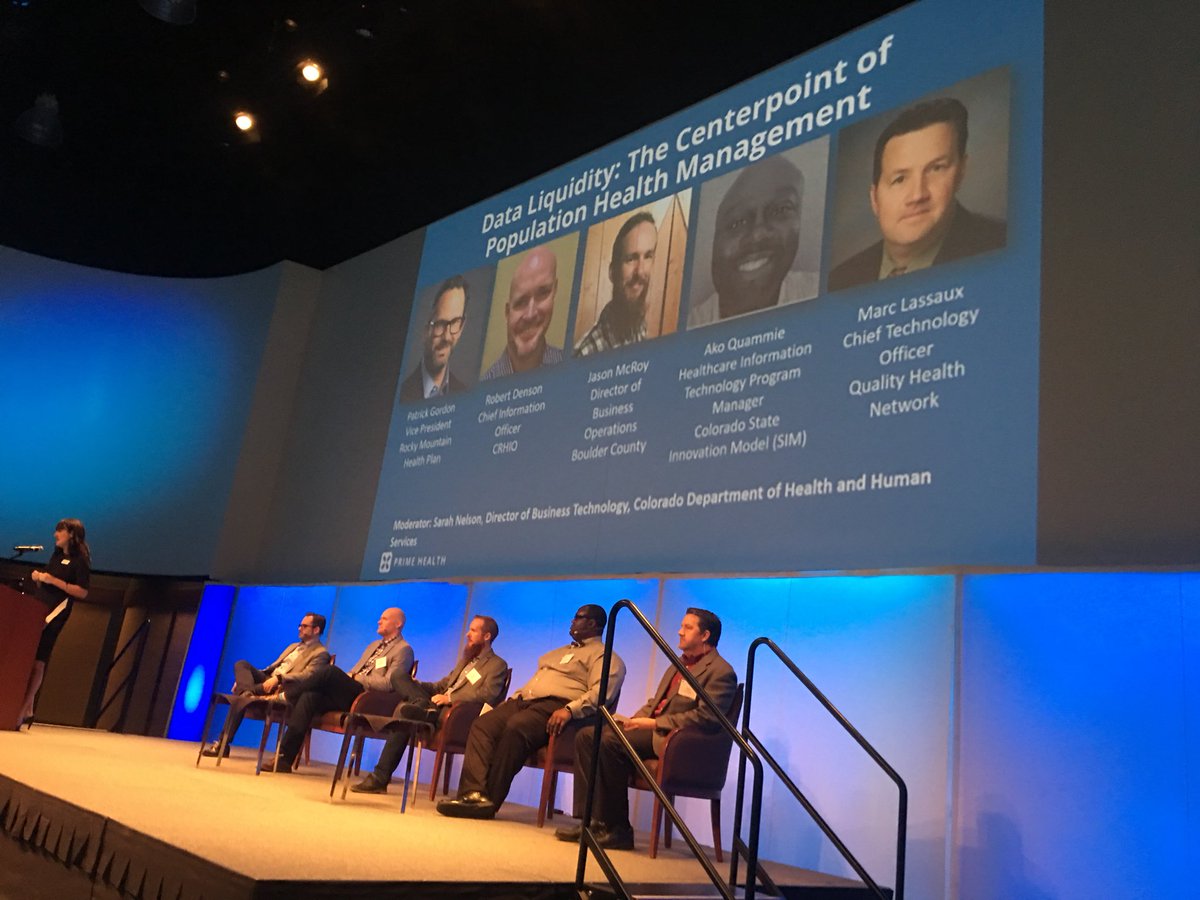 lswalljr's tweet image. Data Liquidity: The Centerpoint of Population Health Management @CHCPF @CORHIO @RMHCS @bouldercounty @SIM_Colorado @QualityHeakthNetwork @PrimeHealthCO @OeHI_Colorado  #PrimeHealth2018 #Aim2Innovate @m_treatment