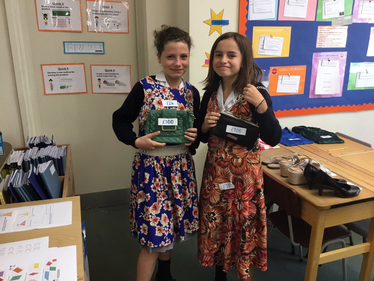 BroomwoodMath's tweet photo. Class 7 role played shopping for clothes. They chose their favourite items and even got to try them on. @NWSbh_Class7 #BHMaths #Mathsisfun https://t.co/1zwQ6pLEFK