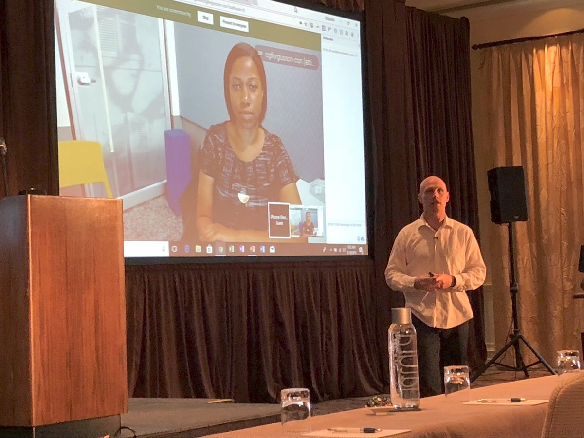 MichaelJSwanson's tweet photo. A fantastic @googleanalytics overview by @ConradSaam and Celena Fergusson at #ROI2018! https://t.co/o3VptGRbQ1