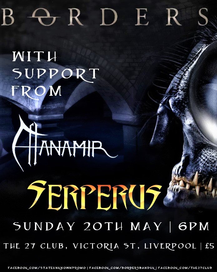 StateUnknown_'s tweet image. Next show!! @BordersBandUK @The27Club_ @TheGoddamThing @bobfunkhouse187 
#metal #MetalHead #Liverpool #Liverpool2018 #music #teamstateunknown