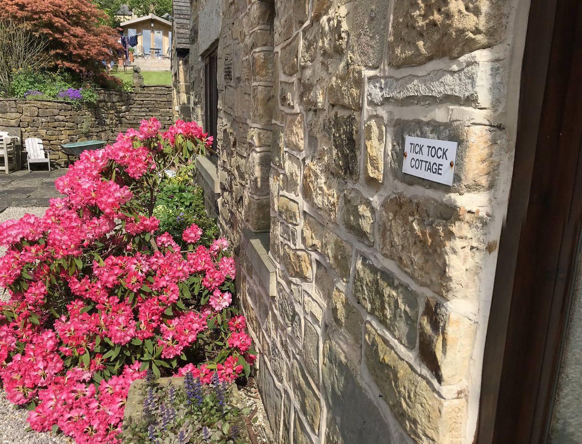 Our Tick Tock Cottage has become available for one week from Sat 19 May. £100 discount if you call Angus 07831717773. Beautiful time in the Peak District as you can see today. Walk to Chatsworth House through the estate by the river.  Sleeps four in superking or single beds