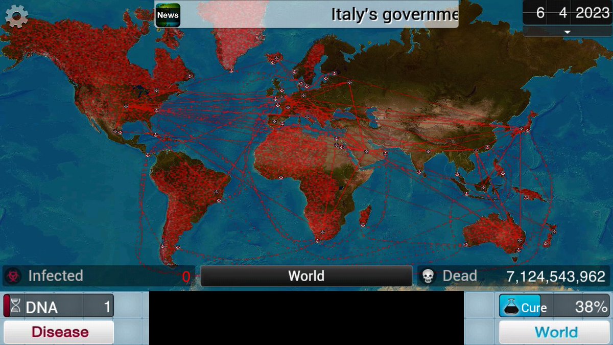 DashElectrical's tweet image. Should I take Plague Inc. to YouTube, I just won using fungi with the cure at 40%