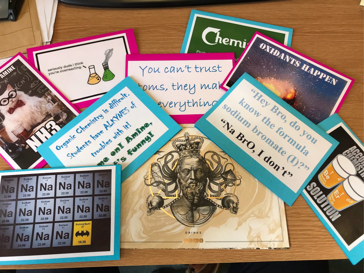 RealNeill's tweet photo. A sad but fond farewell to a fantastic Y13 class. Good luck in your exams! #iamstillhere #chemistrybanter https://t.co/Mo814oC8ol