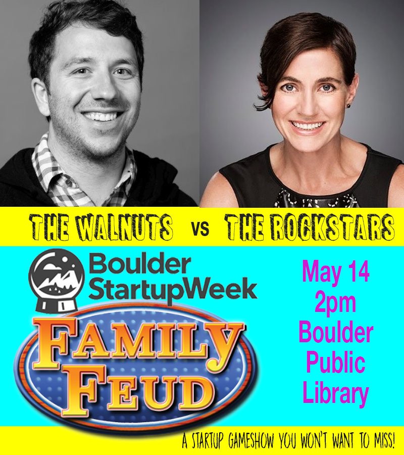 <a href="/bldrstartupweek/">Boulder Startup Week</a> #BSW18 Come watch 2 startup "families" compete to answer Boulder trivia May 14, 2pm <a href="/boulderlibrary/">BoulderPublicLibrary</a> Participants are <a href="/jsrothenberg/">Jordan Rothenberg</a> <a href="/amyreichlin/">Amy Reichlin</a> <a href="/NattyZ/">NattyZ🔥</a> @pennerj @katieoblock <a href="/TacoBoulder/">T|ACO Boulder</a> <a href="/SierraMoller/">Sierra</a> @techstars sched.co/EU25