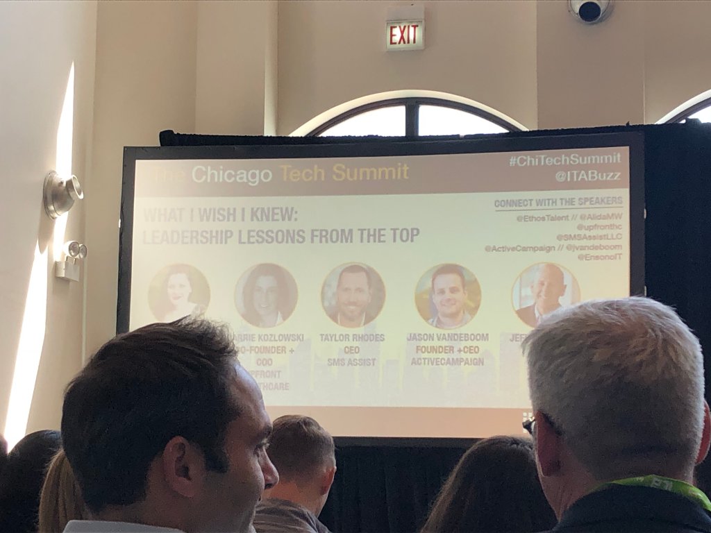 ActiveCampaign's tweet photo. We're excited to have @jvandeboom on the "What I Wish I Knew: Leadership Lessons from the Top" panel at #ChiTechSummit! https://t.co/c84CED90qs