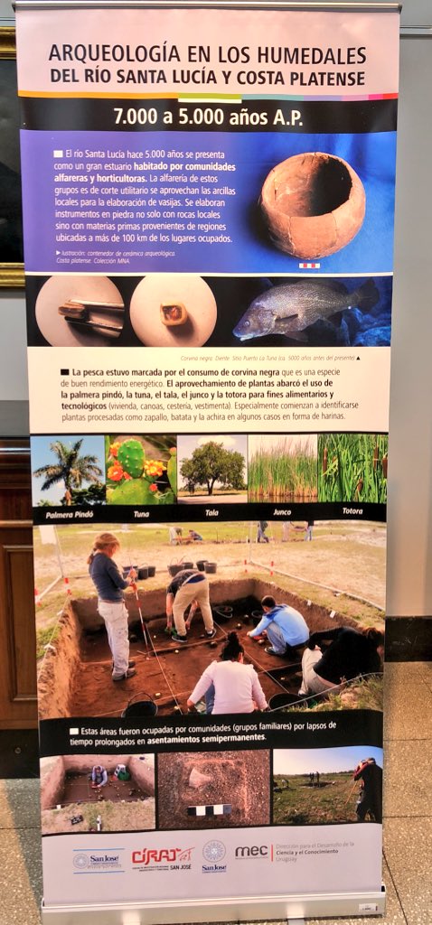 Ciclo de Charlas 2018 “Patrimonio y Turismo Cultutal” #CIRAT #arqueología <a href="/sanjose_turismo/">Oficina de Turismo Intendencia de San José</a> <a href="/JLFalero/">José Luis Falero</a> <a href="/EduardoRapetti/">Eduardo Rapetti</a>