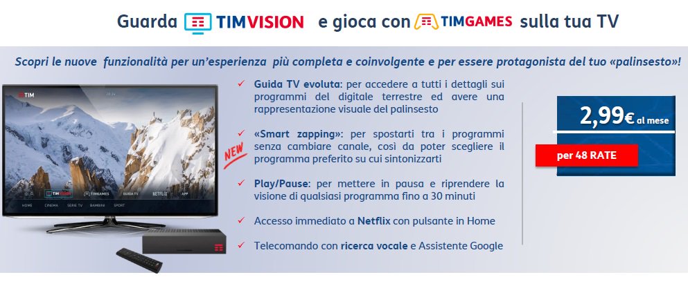 TimCompueGames's tweet photo. L'esperienza di #TV e #gaming più avvincente che solo #Tim ti può offrire
Scopri #TimVISION e #TimGAMES nei #Centri #TimEste #TimExtense https://t.co/8PAN035fEa