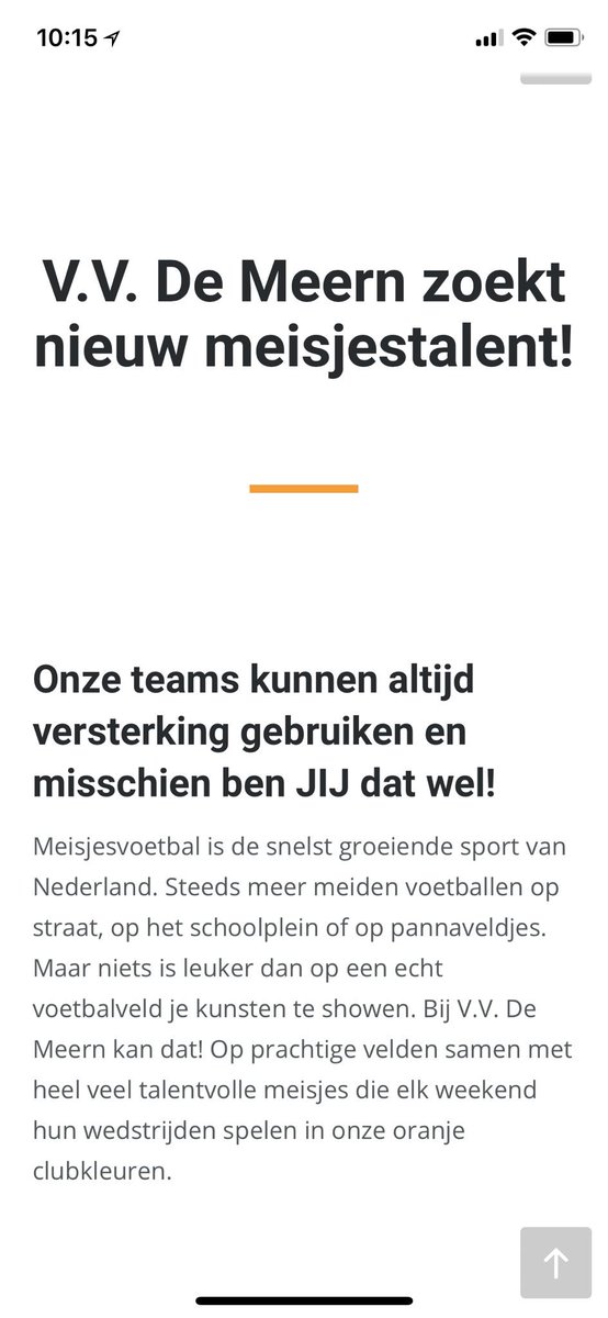 In onze selectieteams MO11 en MO13 is nog plek. Kijk eens op meisjesvoetbal.nu  #Orangeladiesontour.