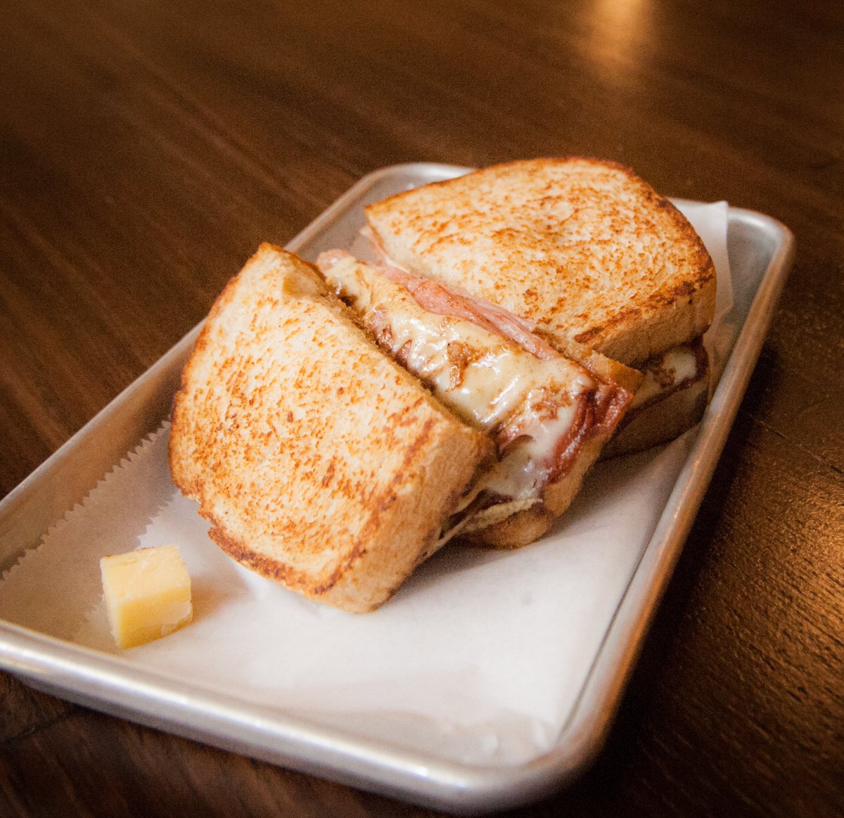 Add our new Mortadella to your lunch plans this week and bring a friend! ☺️ Silky in texture and slightly sweet mortadella is paired with swiss, brown butter aioli, giardiniera, and sliced wheat. #mondomarket #mortadella #lunch #denver #denverfood