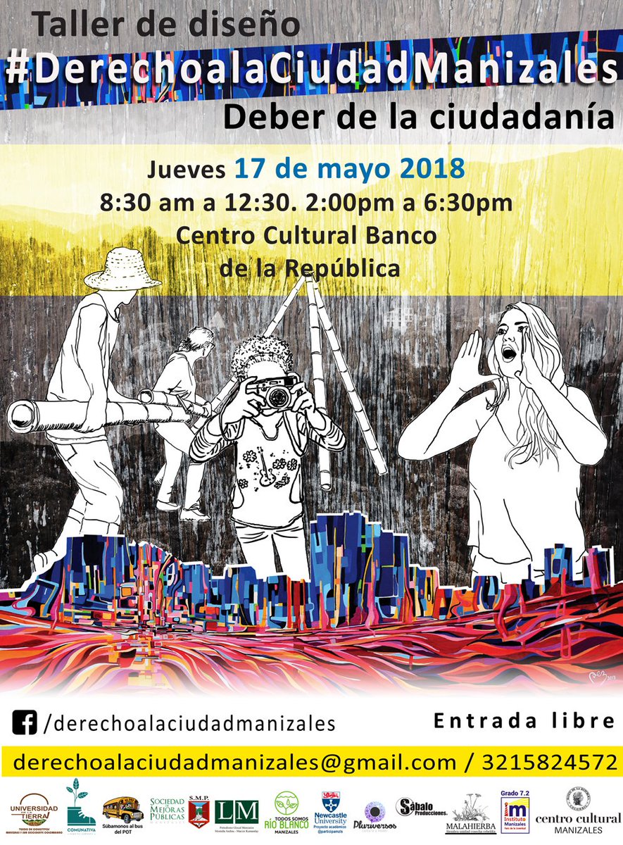 Quieres saber cómo se está construyendo la ciudad desde los grupos y colectividades culturales, sociales y ambientales #Manizales #derechoalaciudad