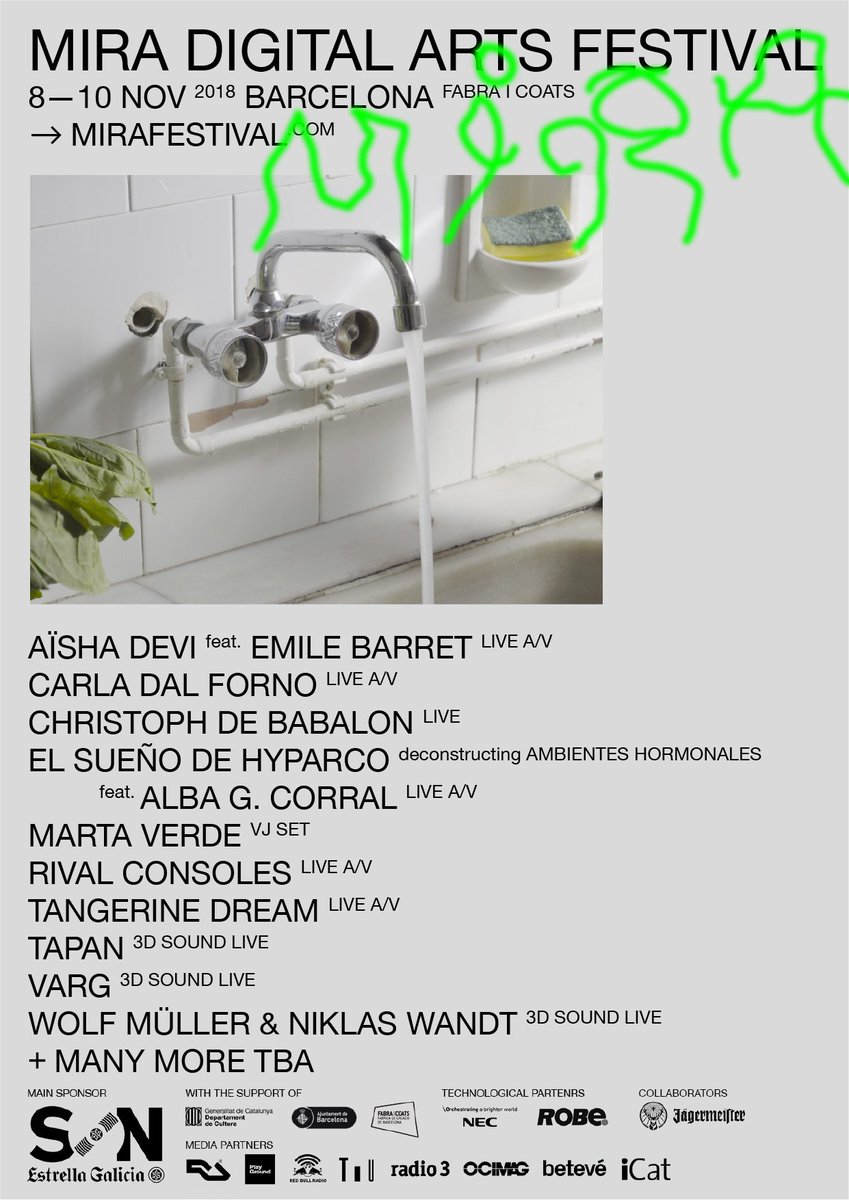 ¡Vuelve El sueño de Hyparco! Tocamos en Barcelona en noviembre, en el festival MIRA, con la artista visual Alba Corral. Y compartimos cartel con Tangerine Dream... Dos sueños en uno.
mirafestival.com…/el-sueno-de-hyparco-deconstr…/