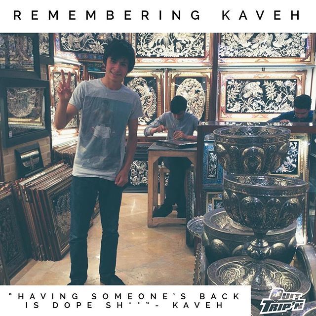 QuitTripn's tweet photo. ## to you Kaveh. We miss you and love you. You are right, having someone’s back is dope sh**. ##socialhealth ##socialhealthevolution ##quittripn ##whenyourelatethereisnospaceforhate https://t.co/d6Q1UDX2Mn https://t.co/kkATHth6xW