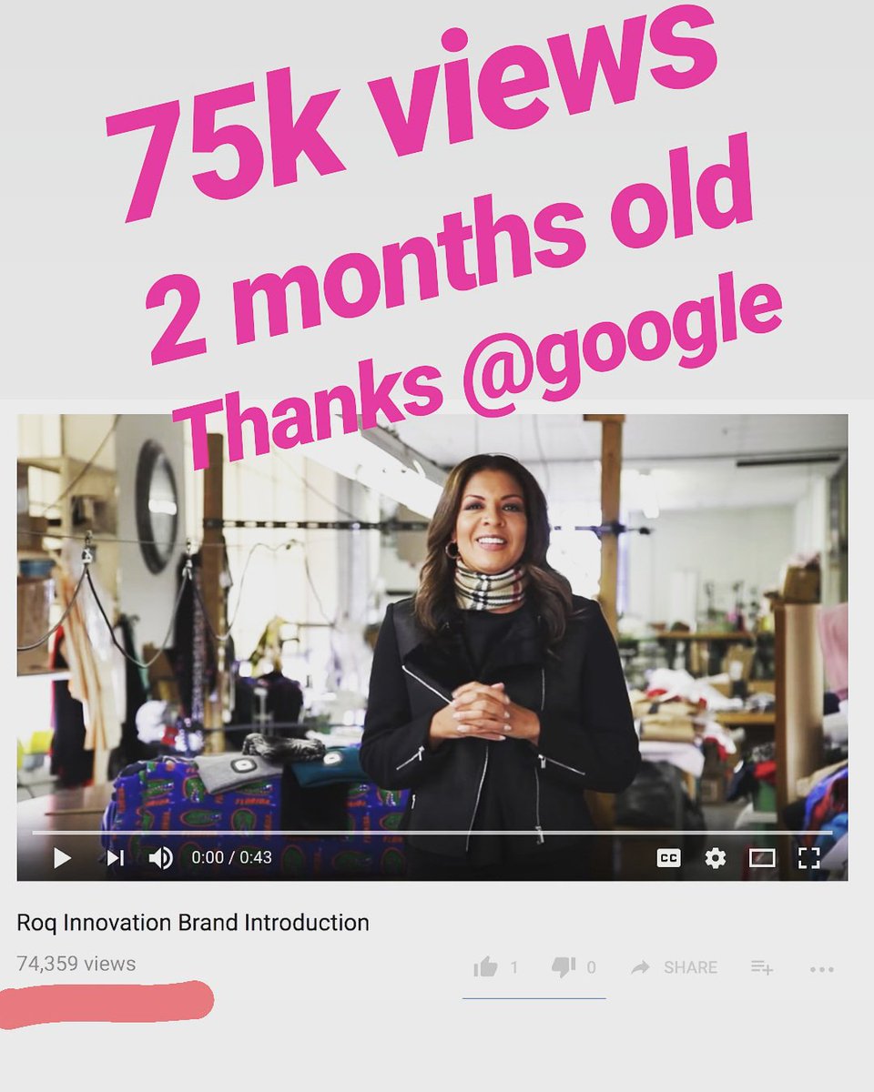 Thanks @google and @youtube. As a new Google supplier, I am still figuring out how to navigate this mighty beast! Love the ride! Go to my Roq Innovation channel and check out the videos! #google #supplier #innovationmaven #roqinnovation #entrepreneur #boss #youtube