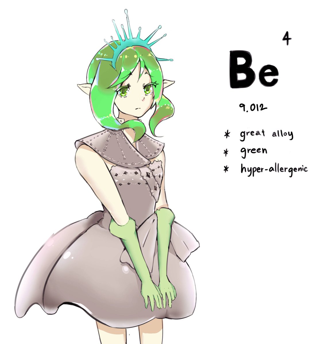 Then Beryllium:* great alloy* green* hyper-allergenic #oneelementperworkout  #Metsona