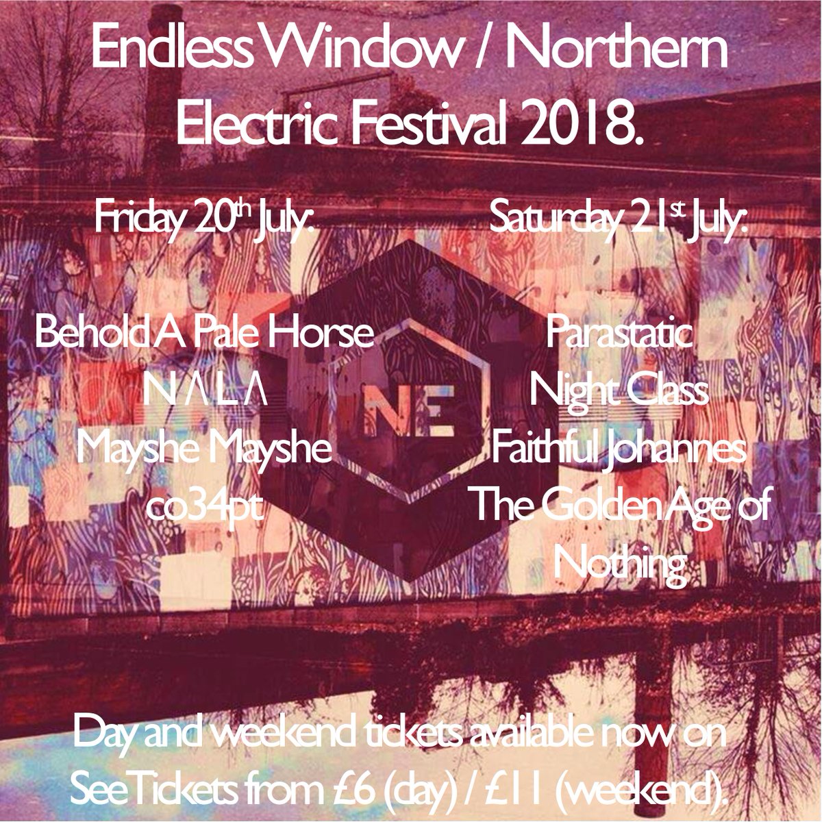 Endless Window at <a href="/N_E_FESTIVAL/">Northern Electric</a> 2018! Here's our stage line-up at <a href="/thecumby/">The Cumberland Arms</a> this year - buy your tickets now on See Tickets!
seetickets.com/event/northern…