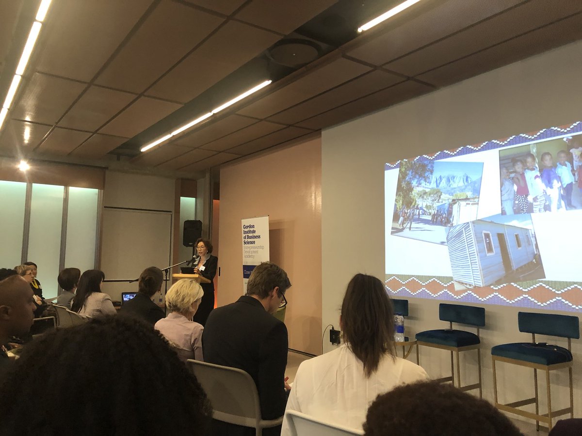 socialkerryn's tweet photo. Lovely to be @GIBS_SA for the launch of #SSESA the 1st study in SA on #socents. First Lady Tshepo Motsepe opening with her very personal experiences with @ashatrust @sabfoundationsa @BerthaCentre https://t.co/PWo6ccRuuf