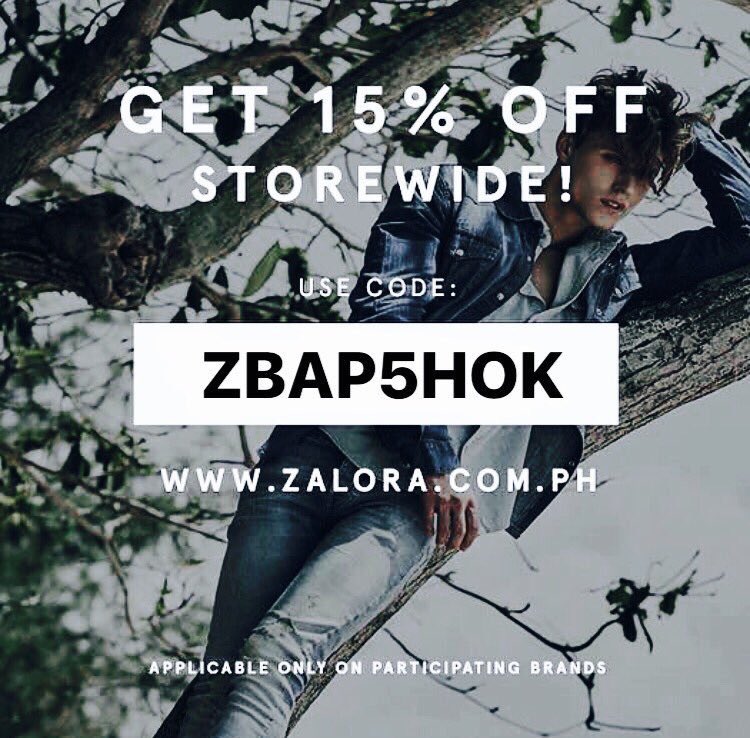 Aemiraaaaaa's tweet image. Get 15% off if you purchase at Zalora. 
Here is the voucher code: ZBAP5HOK
Visit zalora.com.my now! Happy shopping! #zaloracode #zalora