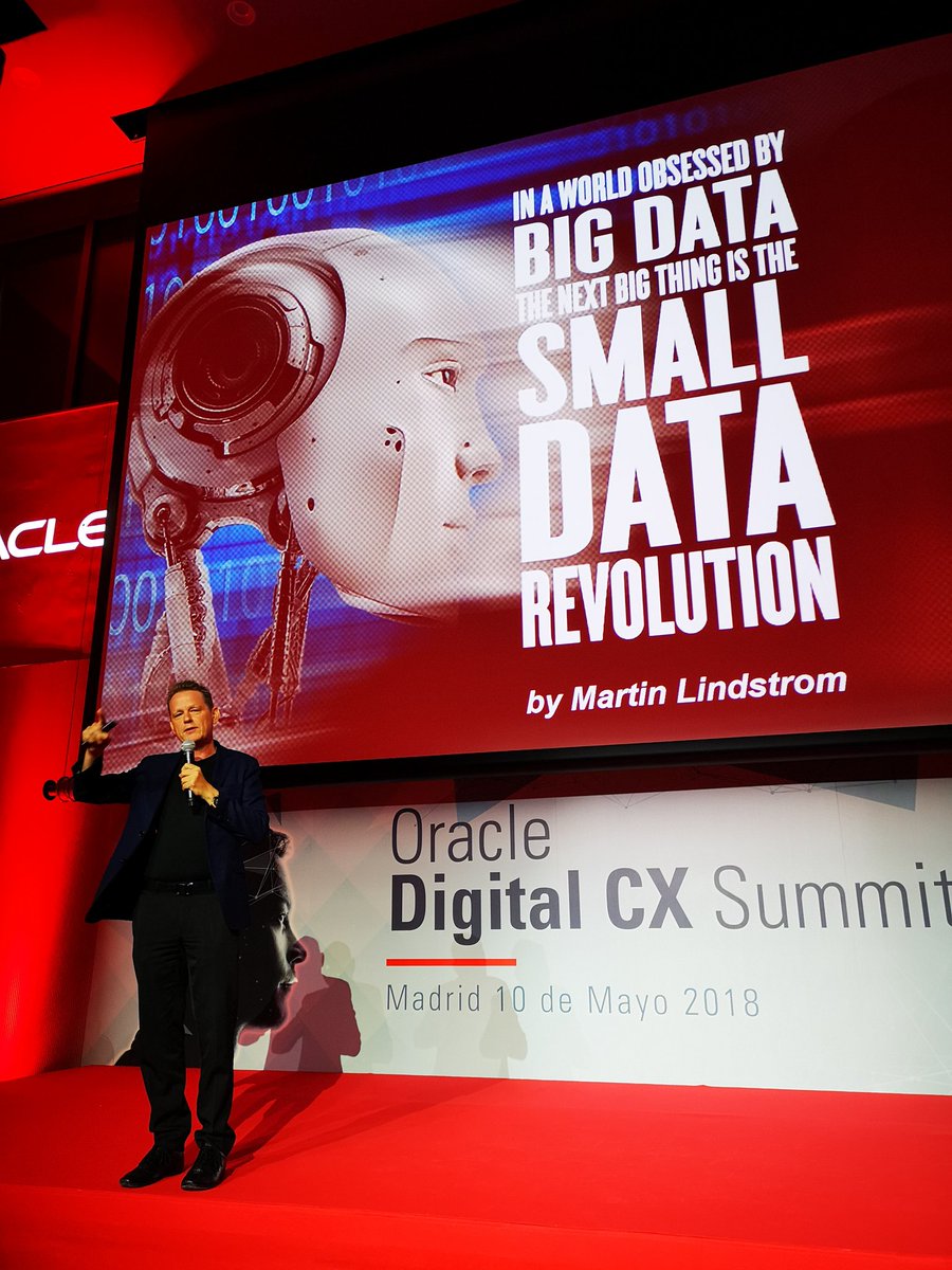 rodriguezhernan's tweet image. Martin Lindstrom en #OracleDigitalCX18 y la importancia de los datos