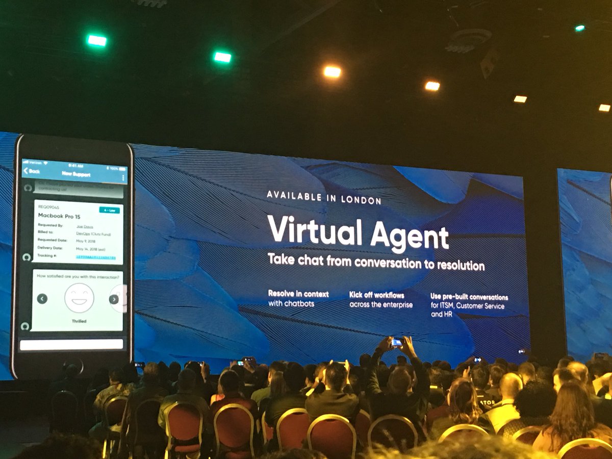 TomAsAService's tweet photo. The next year is looking mighty fun for @servicenow devs and users. #KNOW18 https://t.co/BFncp8a0jC