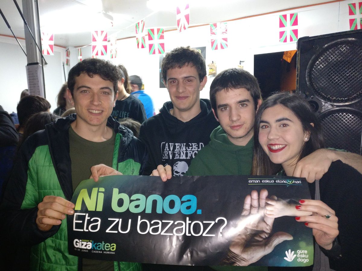 OnatikoGED's tweet photo. Ekainak 10 nun egongo zara??
#Gizakatea @GureEskuDago
#Nibanoia
#Gubagoiaz https://t.co/0qhmn9ZqIi