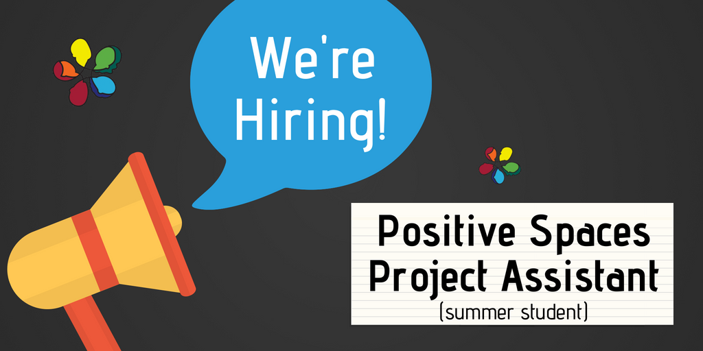 NBDMC's tweet photo. #NorthBay we're hiring a #summerstudent for the Positive Spaces Project Assistant position! Check out the posting on our website: https://t.co/lv0qhpII31 @PositiveSpNBay #NBayPositiveSpaces #LGBT #LGBTQ https://t.co/ApR3vJcvV7